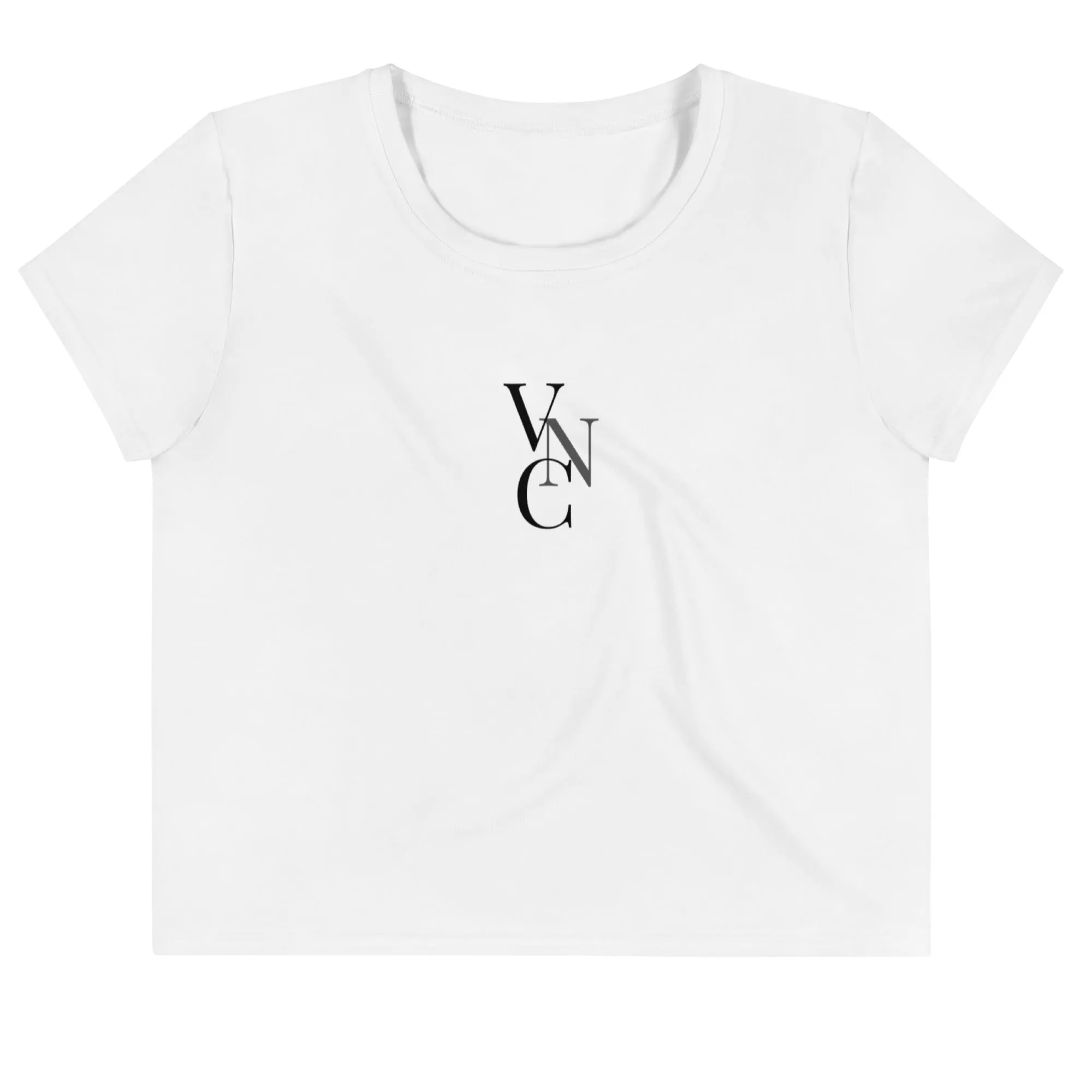 City Chic Crop Tee in Plain White