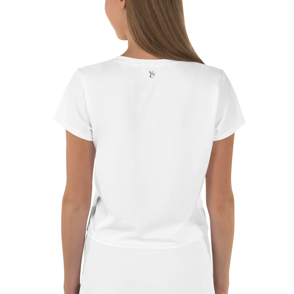 City Chic Crop Tee in Plain White