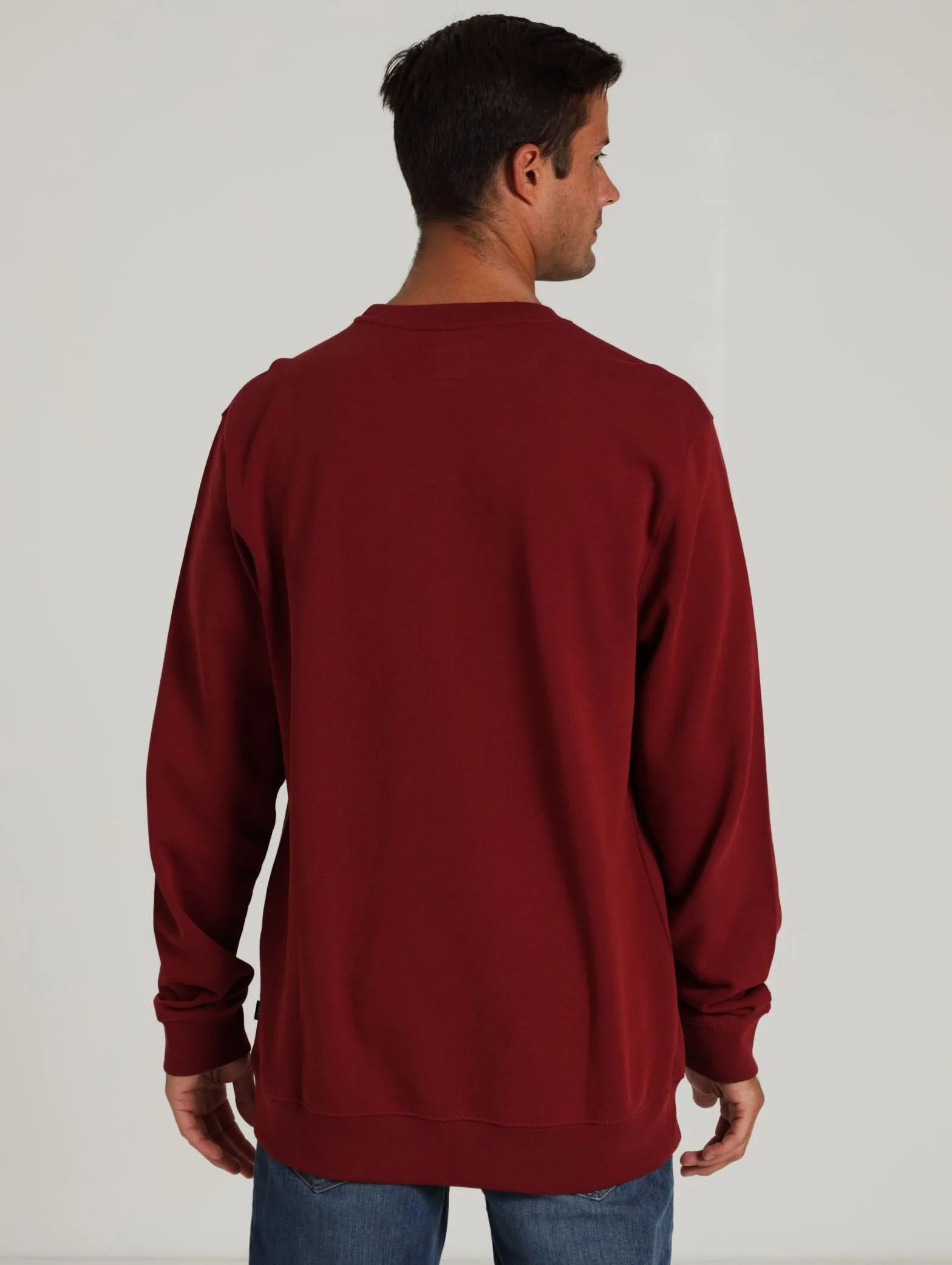 Classic Crew Pullover - Burgundy