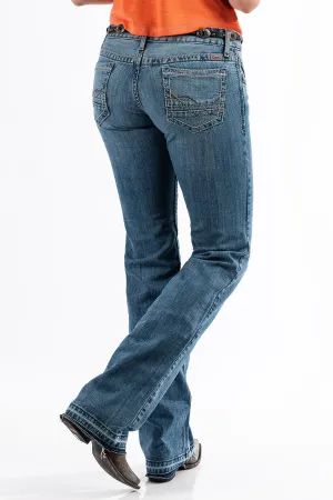 CLCB13254071-30-L Ladies Jeans Abby Medium Stone