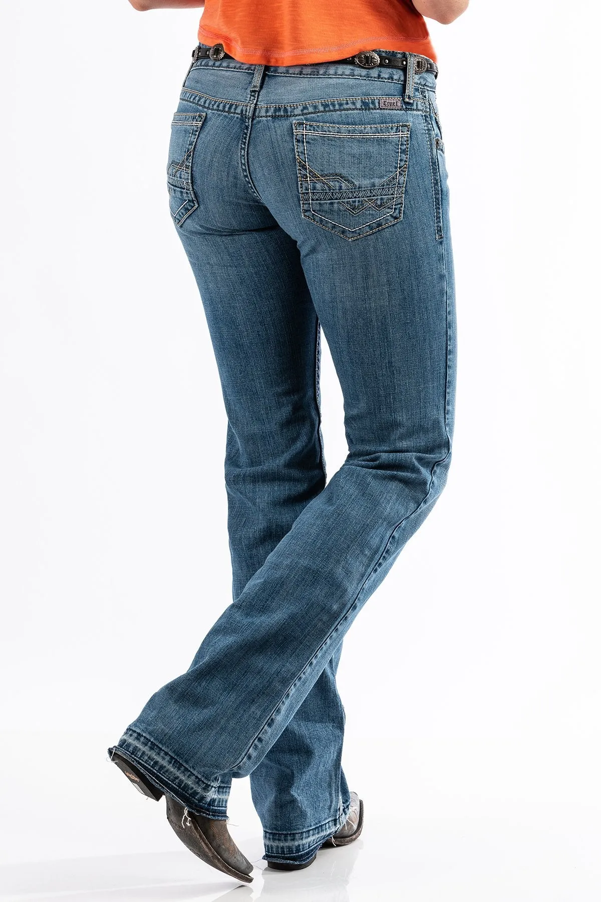CLCB13254071-30-L Ladies Jeans Abby Medium Stone