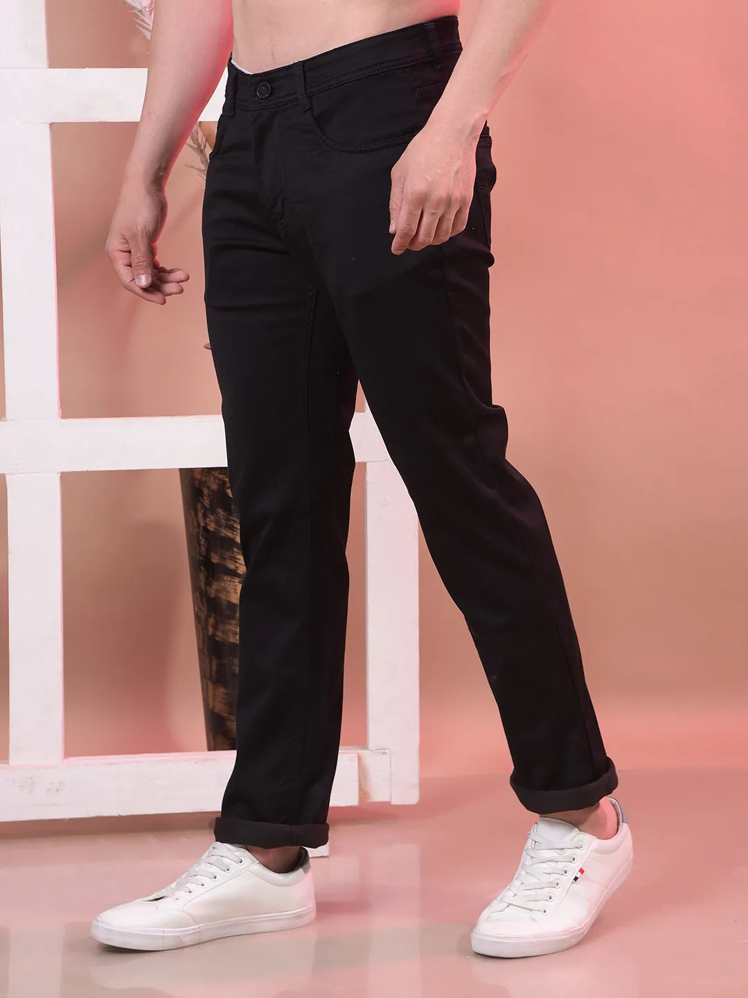 COBB BLACK STRAIGHT-FIT PREMIUM JEANS