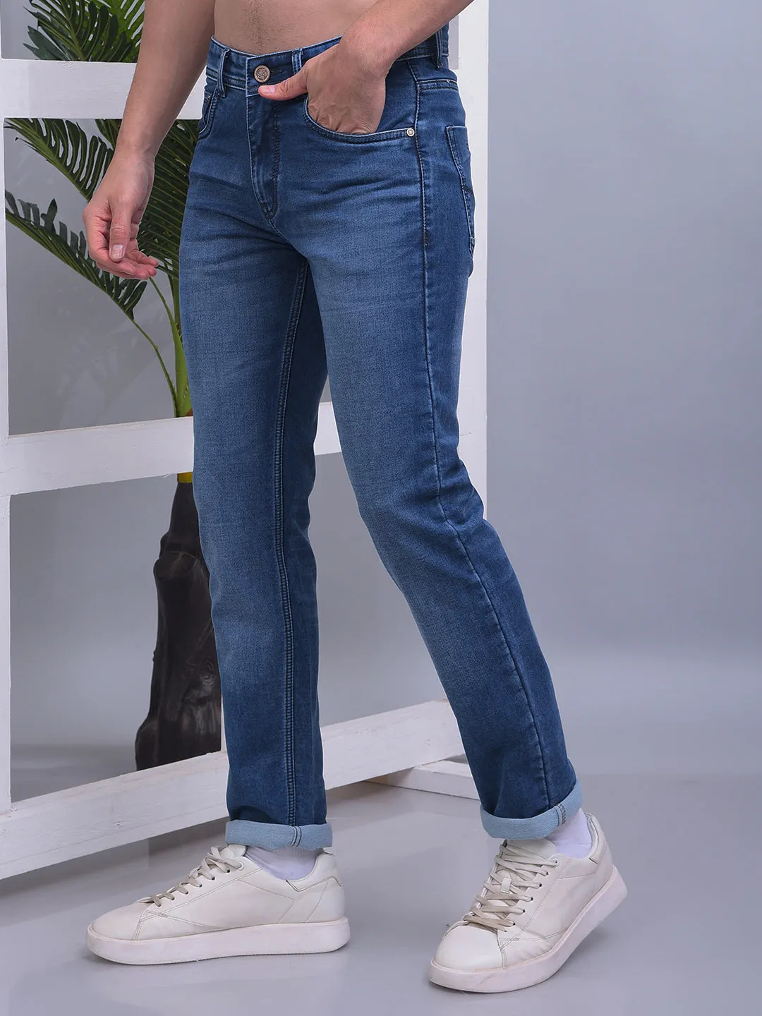 COBB BLUE NARROW-FIT PREMIUM JEANS