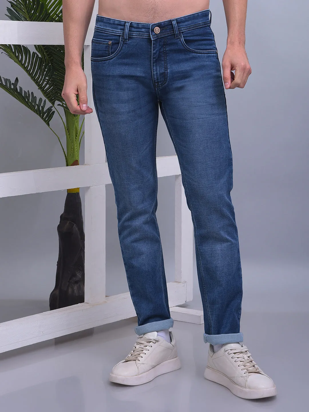 COBB BLUE NARROW-FIT PREMIUM JEANS