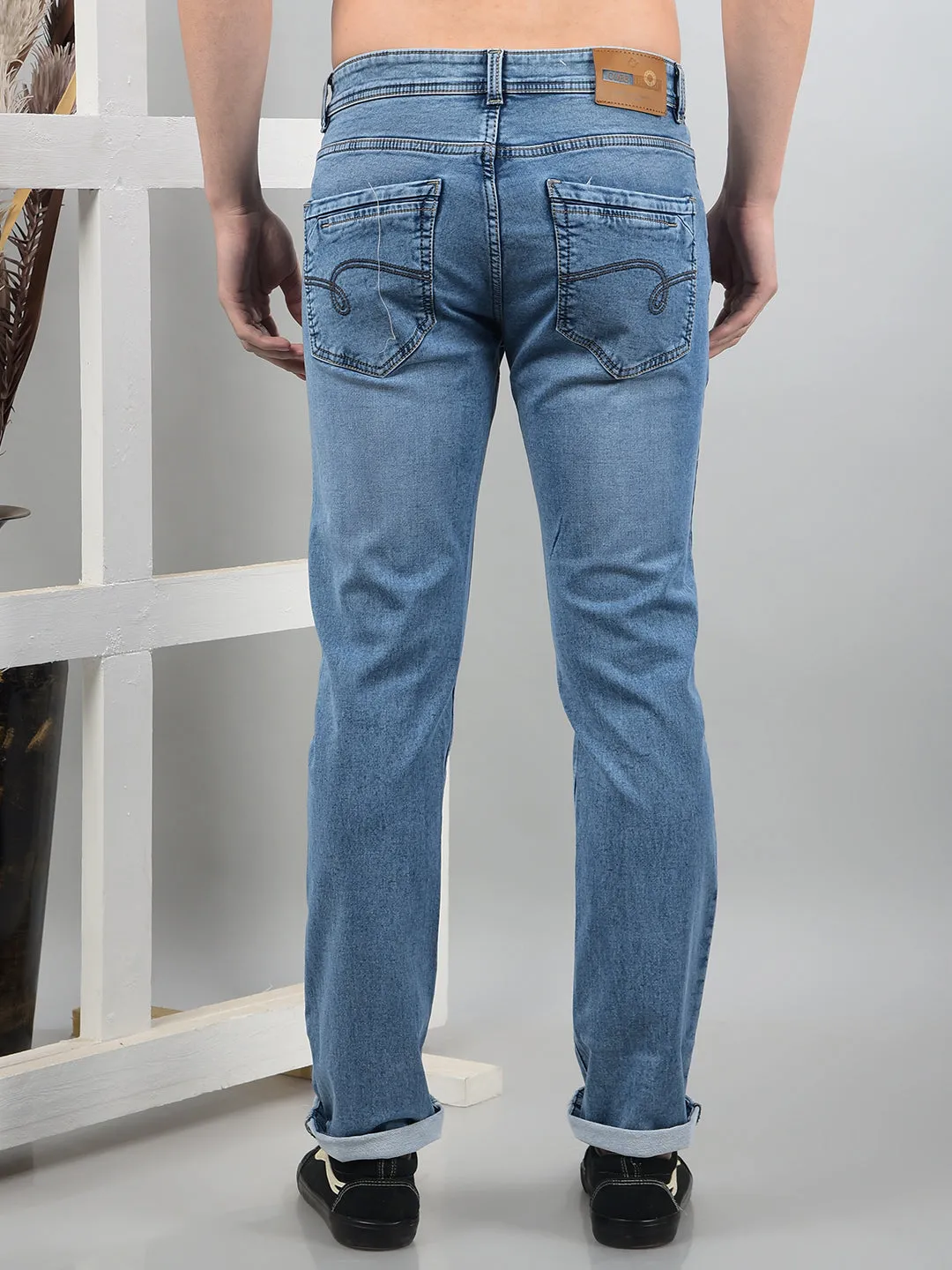 COBB BLUE STRAIGHT-FIT PREMIUM JEANS
