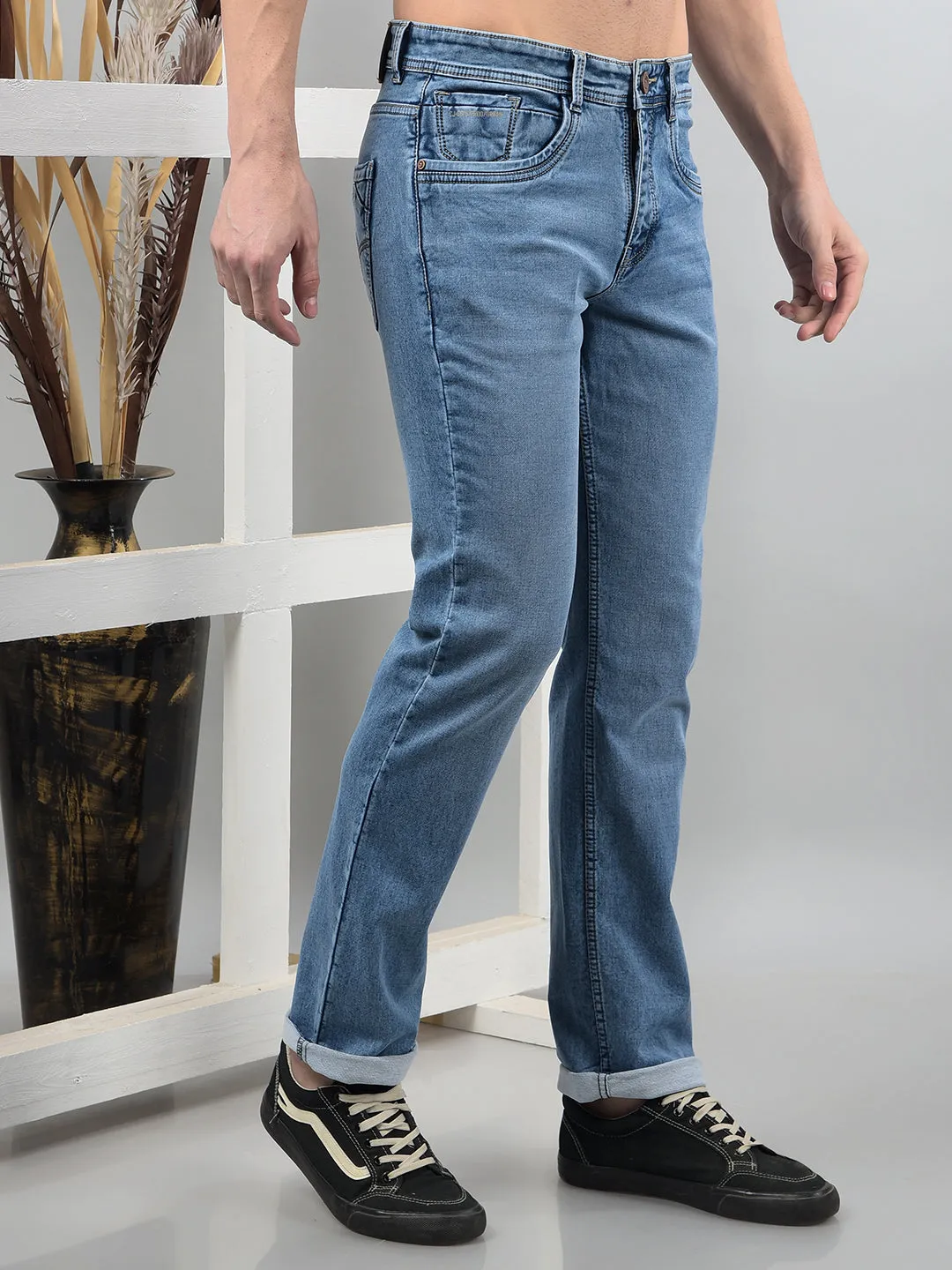 COBB BLUE STRAIGHT-FIT PREMIUM JEANS