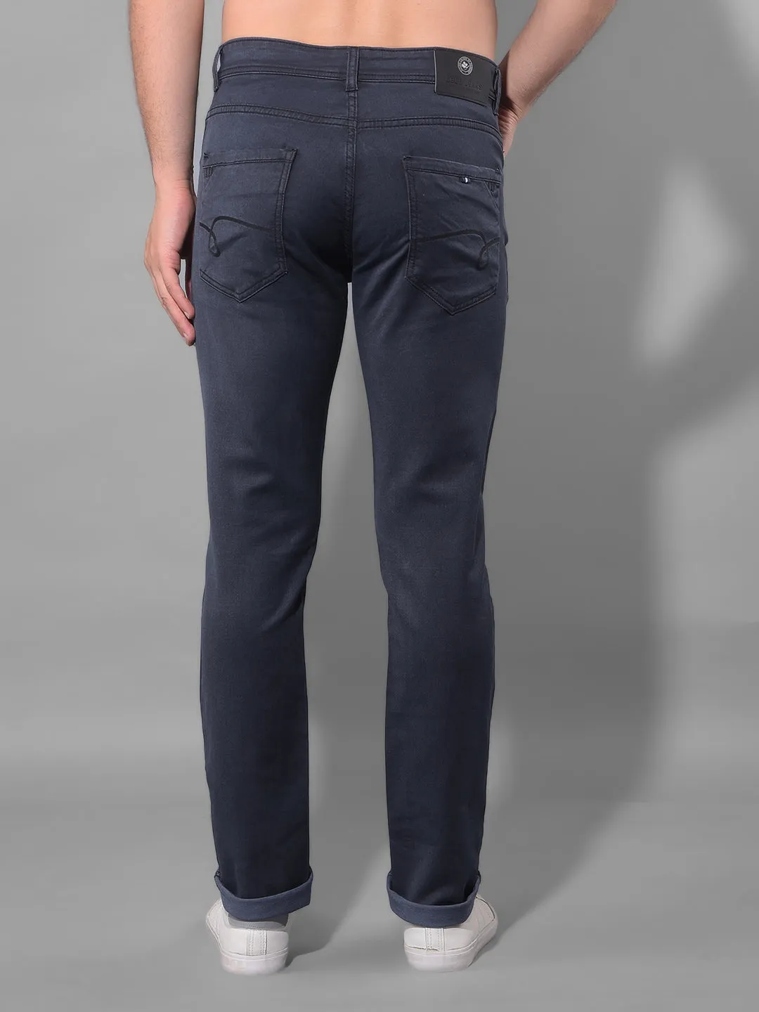 COBB Dark Grey Narrow Fit Premium Jeans