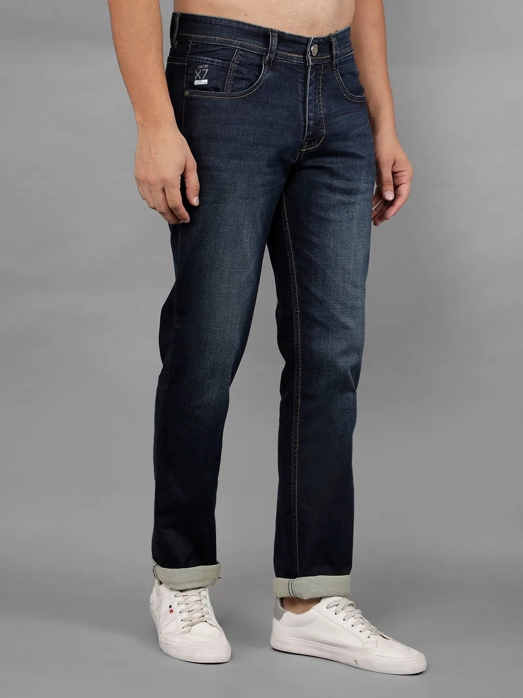 COBB Mens Navy Blue Jeans