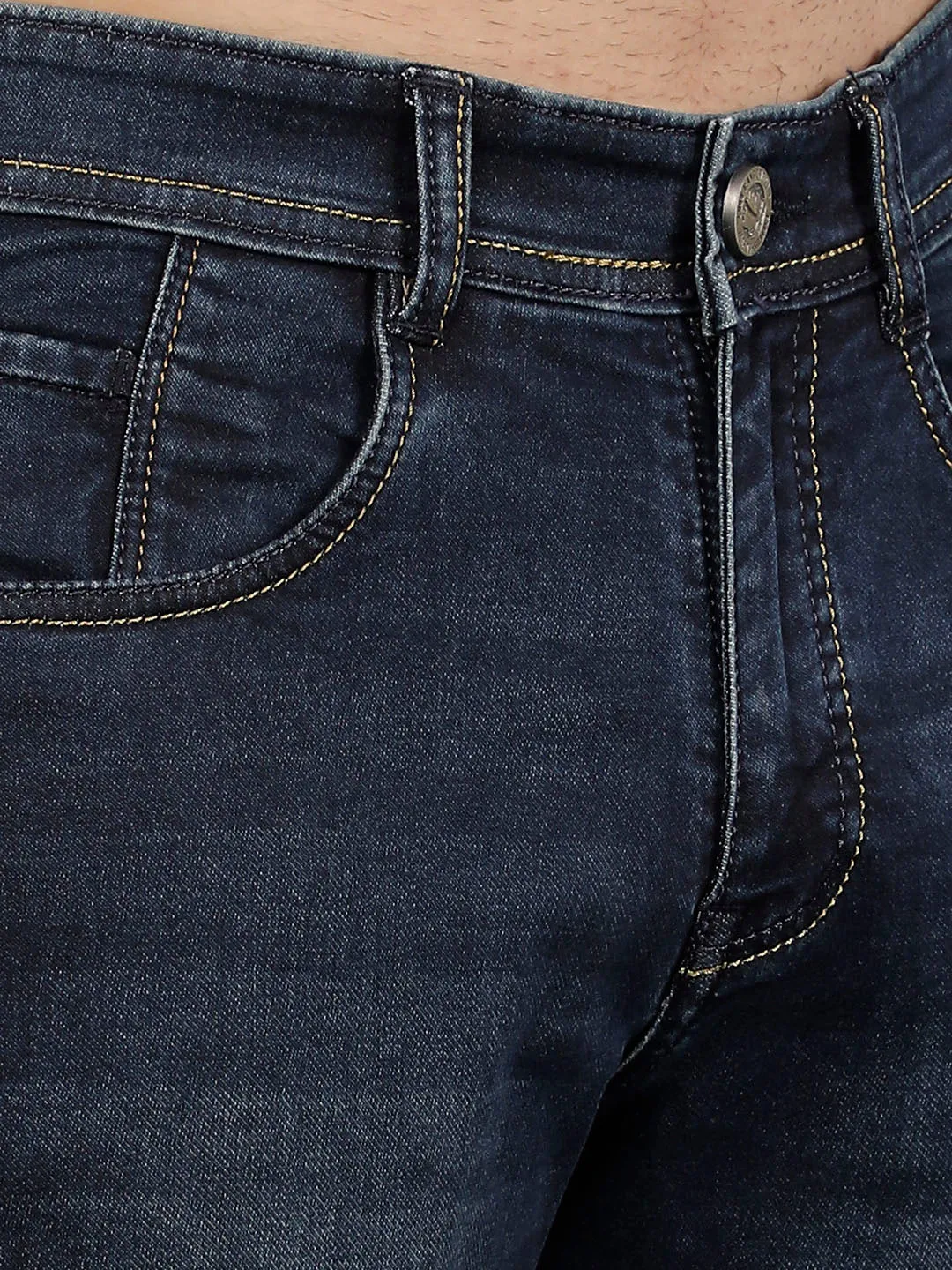 COBB Mens Navy Blue Jeans