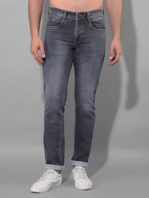 COBB Mid-Grey Narrow Fit Premium Jeans