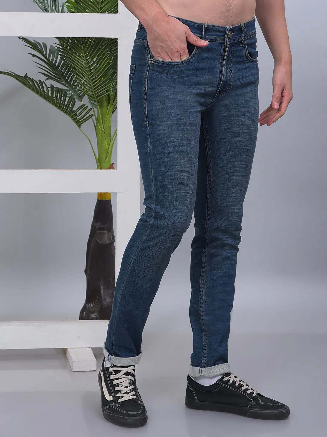 COBB TINT BLUE NARROW-FIT PREMIUM JEANS