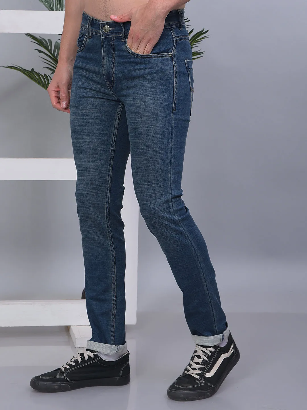 COBB TINT BLUE NARROW-FIT PREMIUM JEANS