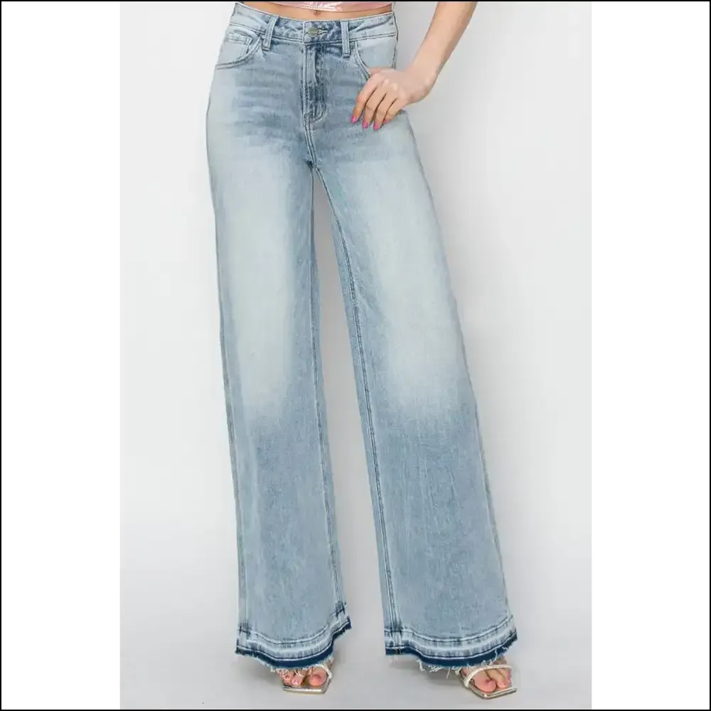 Conquer the World in our Risen High Rise Wide Leg Jeans at Needful Things! 👖✨