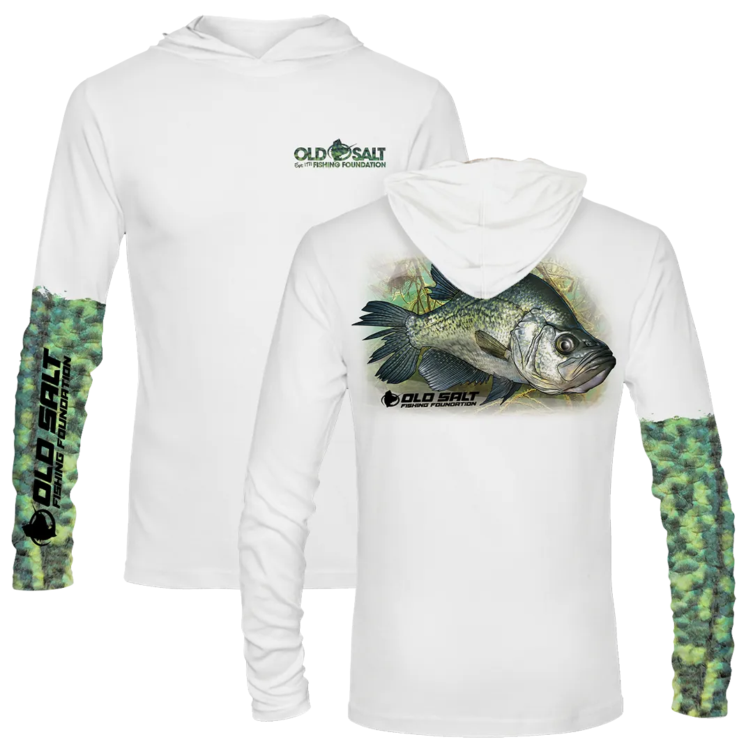 Crappie Long Sleeve Hooded Performance Shirt