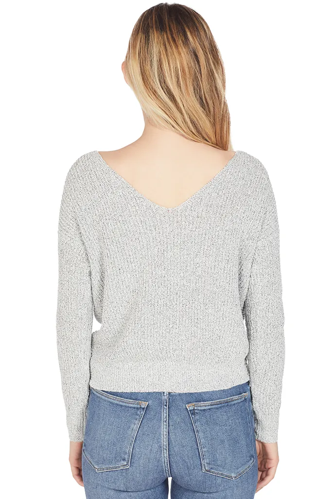 Crossover Sweater (Silvery Grey)