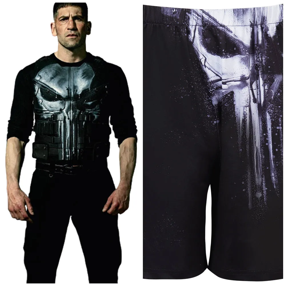 Daredevil Punisher Cosplay Costume Shorts Outfits Halloween Carnival Suit Frank Castle