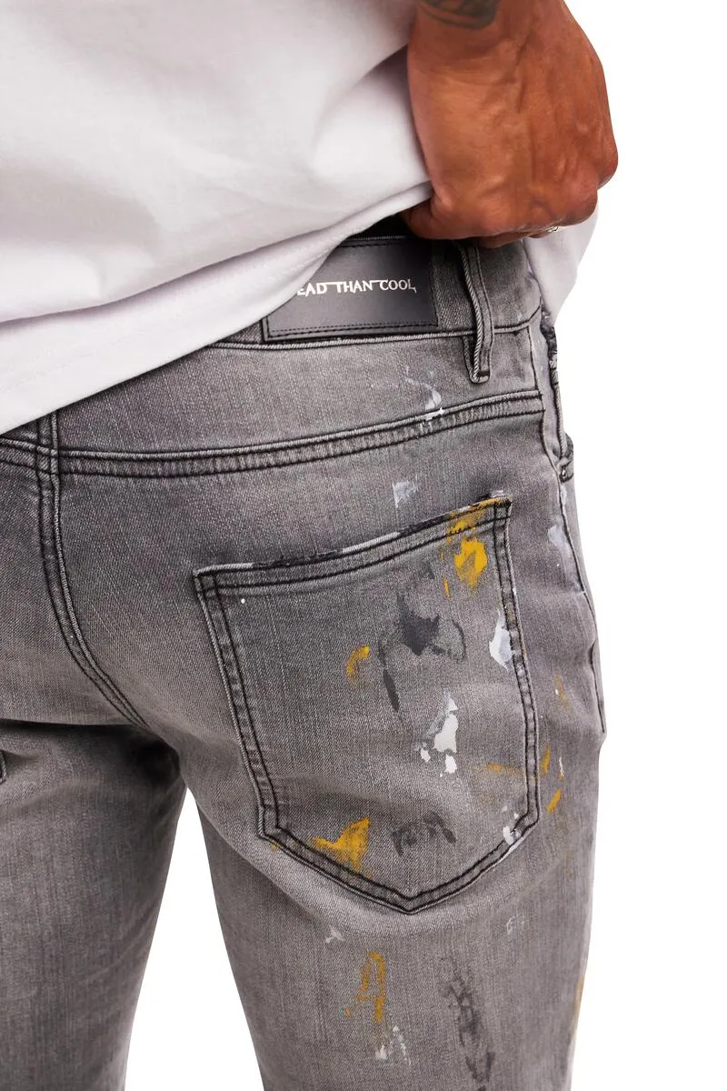 Dead Than Cool Anchor Paint Jean