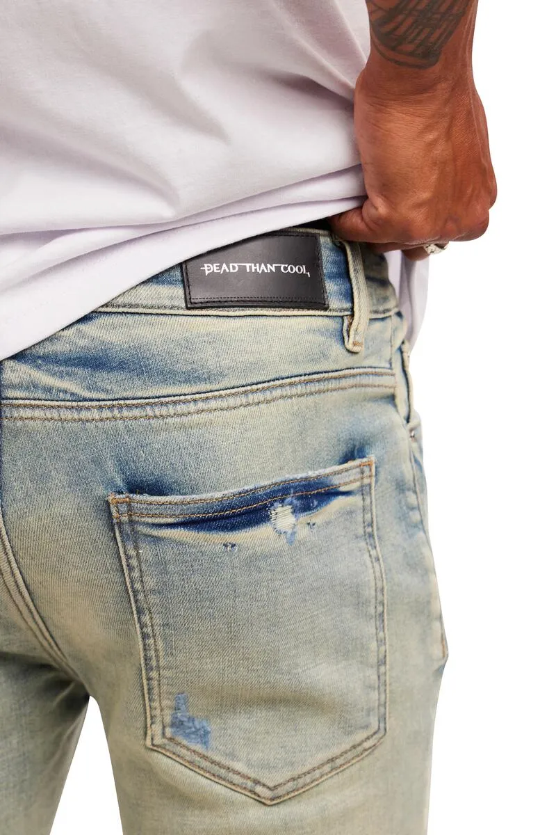Dead Than Cool Camo Embroidery Jean