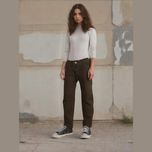 dELia*s / DOLLSKILL Brown Mid Rise Wide Leg Denim Jeans Size Small NWT