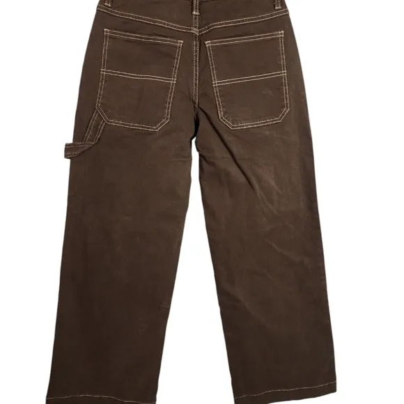 dELia*s / DOLLSKILL Brown Mid Rise Wide Leg Denim Jeans Size Small NWT