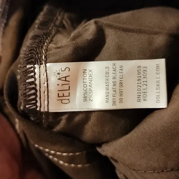 dELia*s / DOLLSKILL Brown Mid Rise Wide Leg Denim Jeans Size Small NWT