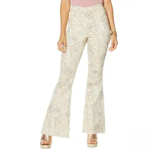 DG2 by Diane Gilman Petite Classic Stretch Printed Flare Jean