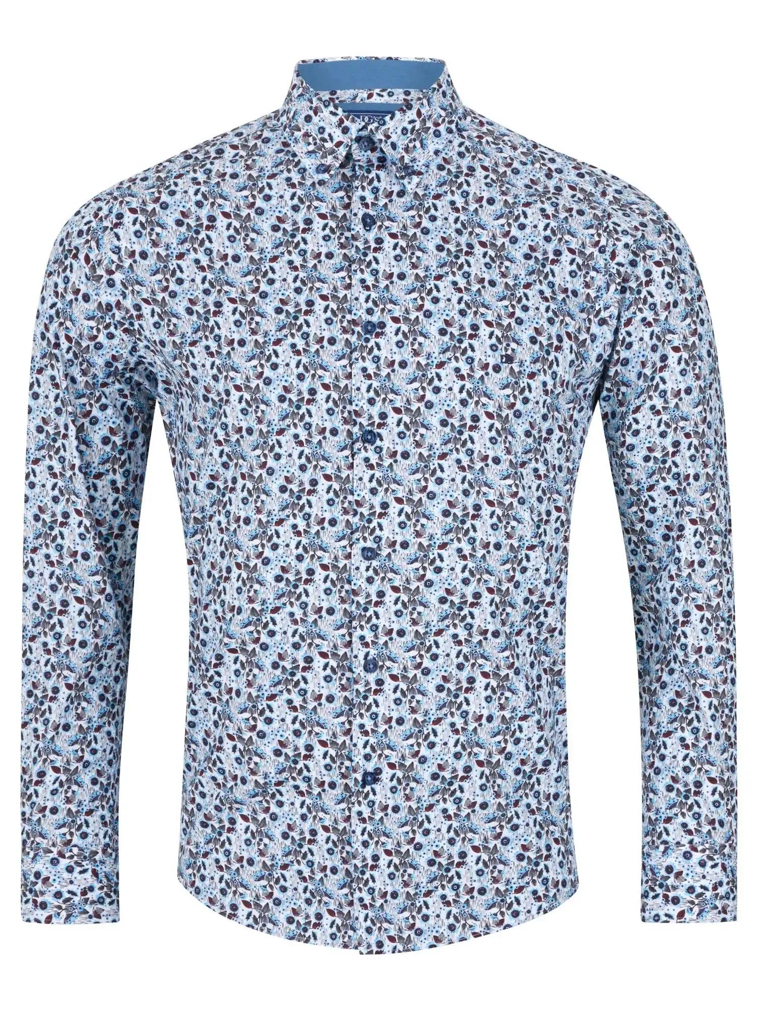 DG's Drifter LS Shirt 14751/25 Blue Floral