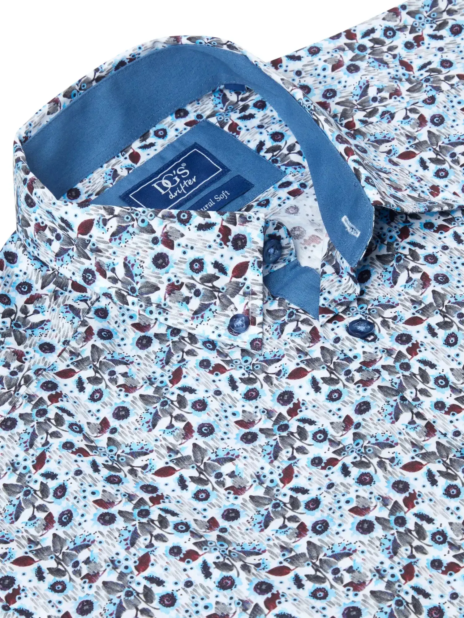 DG's Drifter LS Shirt 14751/25 Blue Floral
