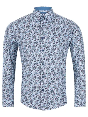 DG's Drifter LS Shirt 14751/25 Blue Floral