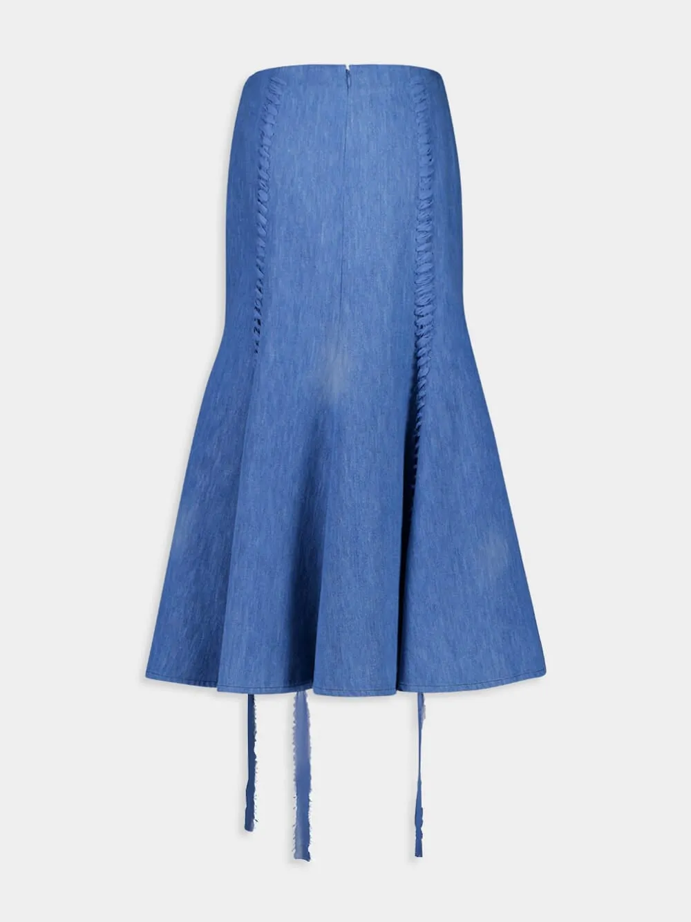 Dion Light Blue Denim Maxi Skirt