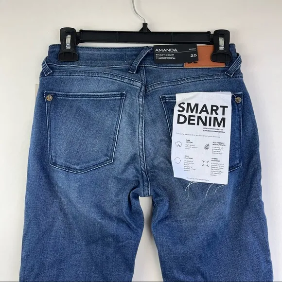 DL1961 Smart Denim Amanda Skinny Jeans Size 25