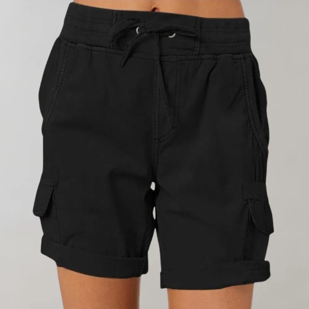 Dorthea - Women's high-waisted shorts