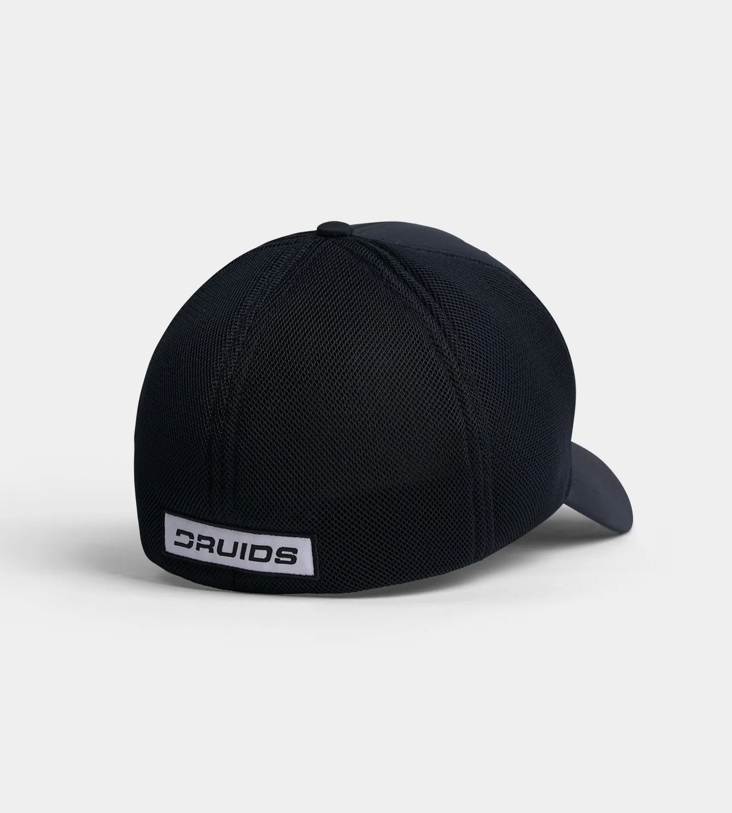 DRUIDS FITTED TRUCKER CAP - BLACK