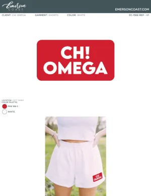 EC-1566 REP Chi Omega Troy University PR Shorts 2024-PR