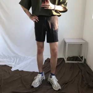 Elastic Band Suit Shorts