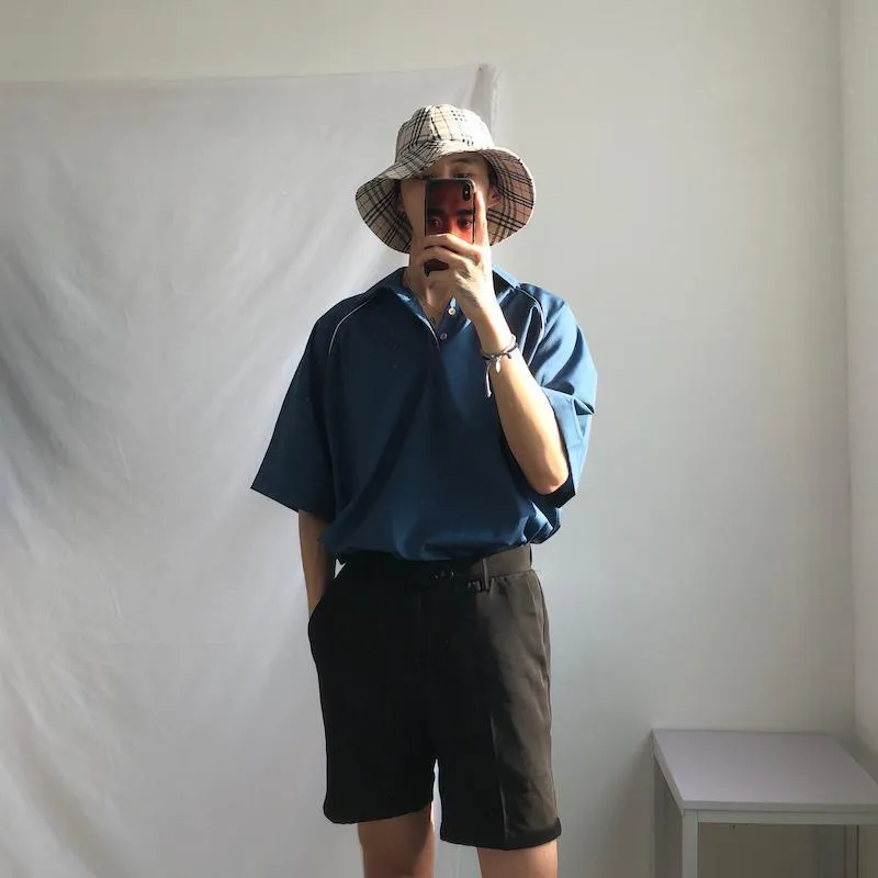 Elastic Band Suit Shorts