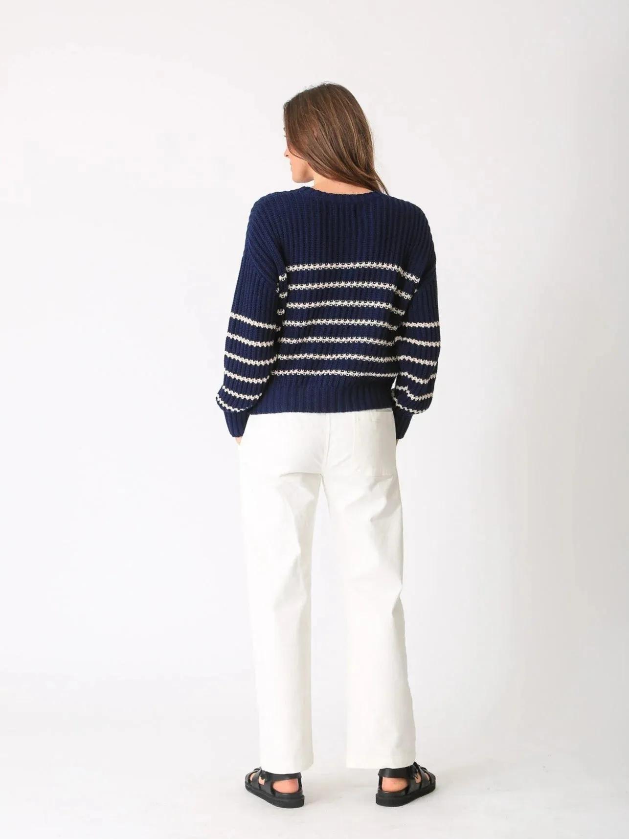 Electric Rose Nautical Sweater