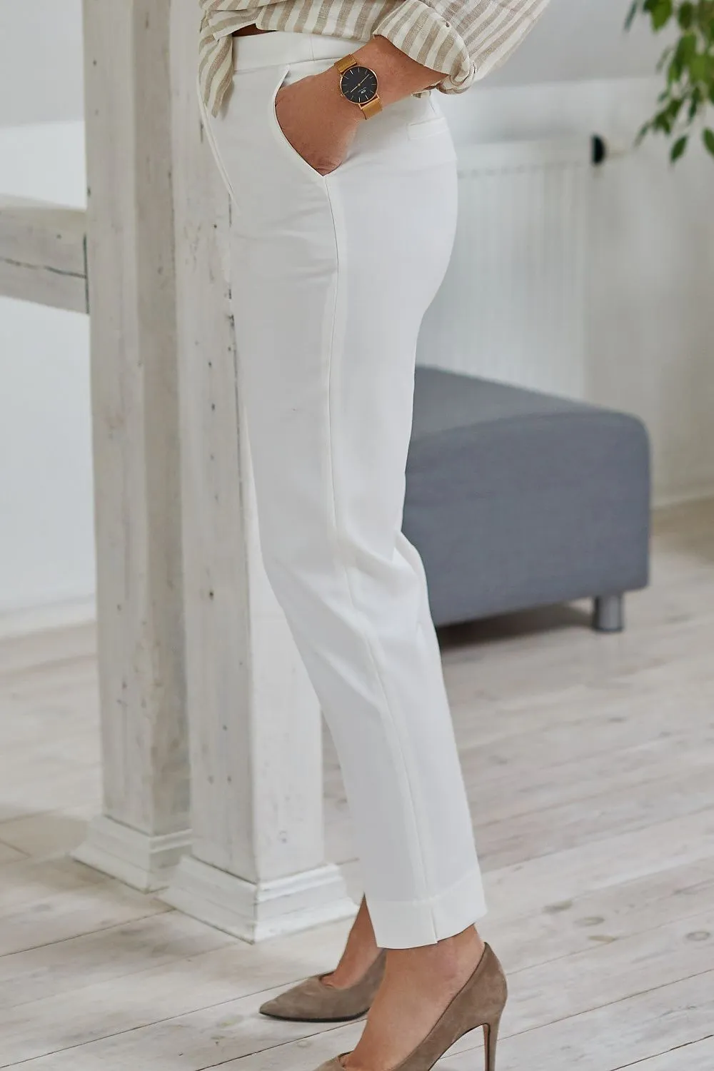 Elegant Angled Dart Trousers