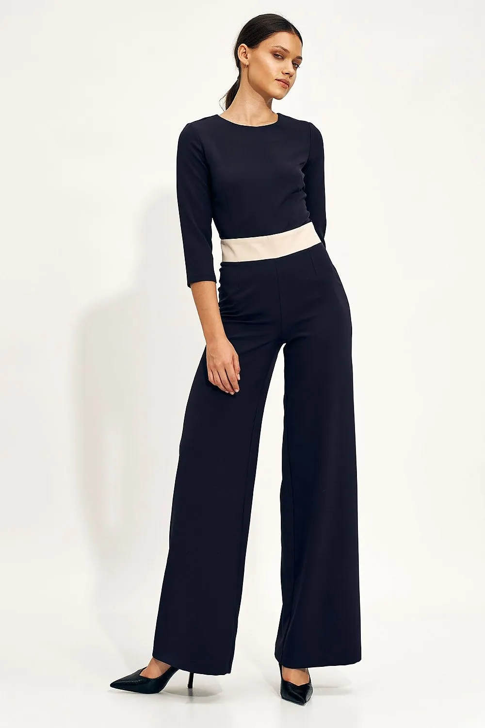 Elegant Belted Classic Jumpsuit