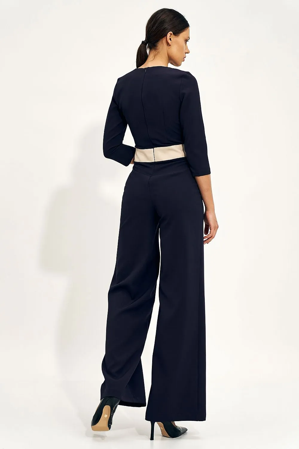 Elegant Belted Classic Jumpsuit