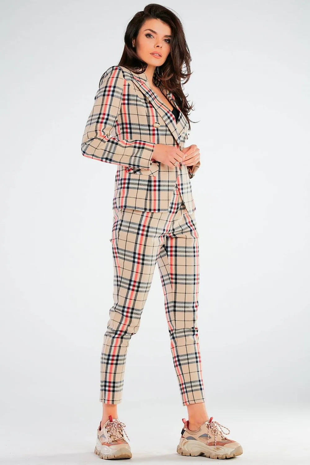 Elegant Fitted Front-Pocket Trousers