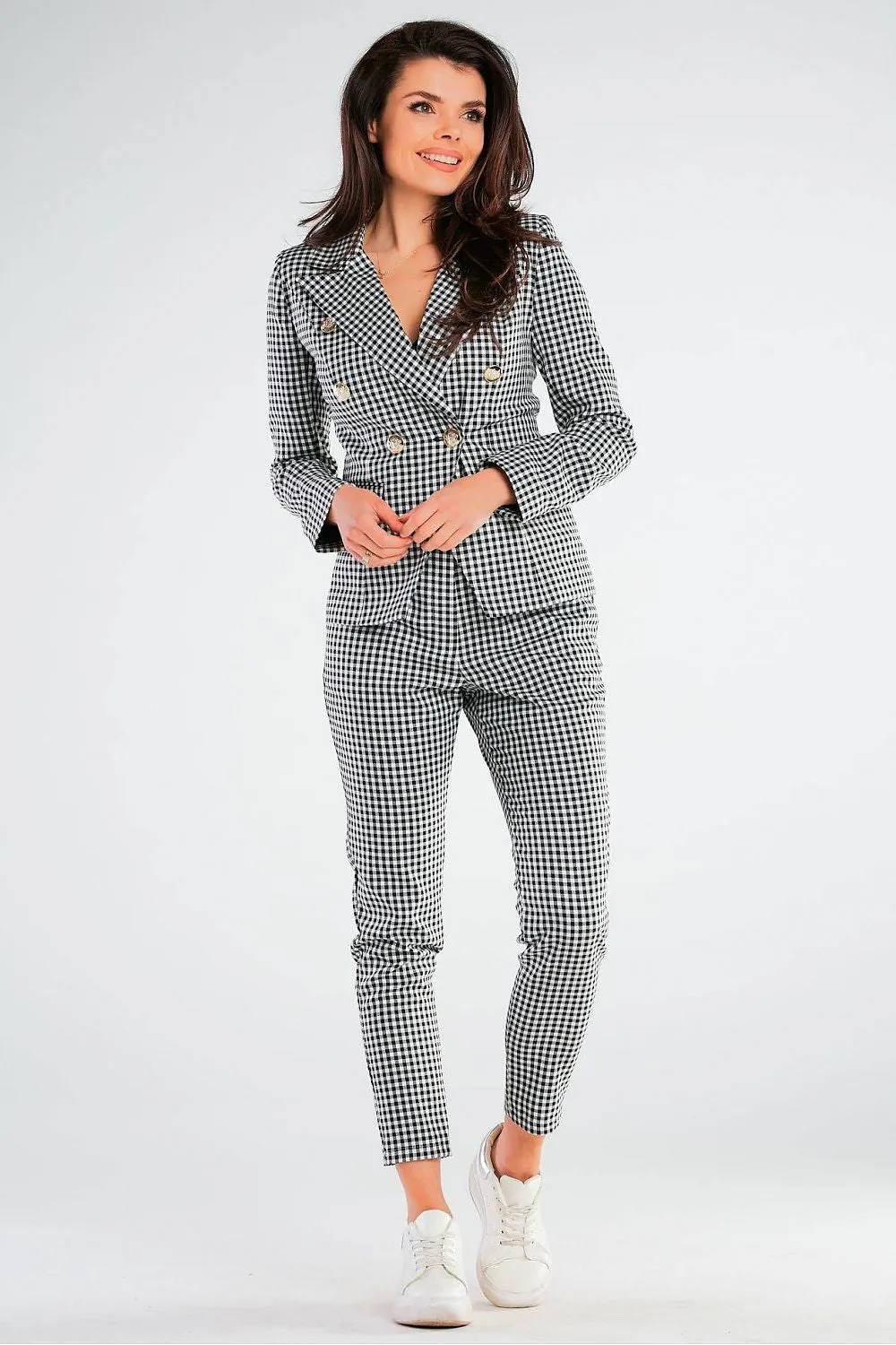 Elegant Fitted Front-Pocket Trousers
