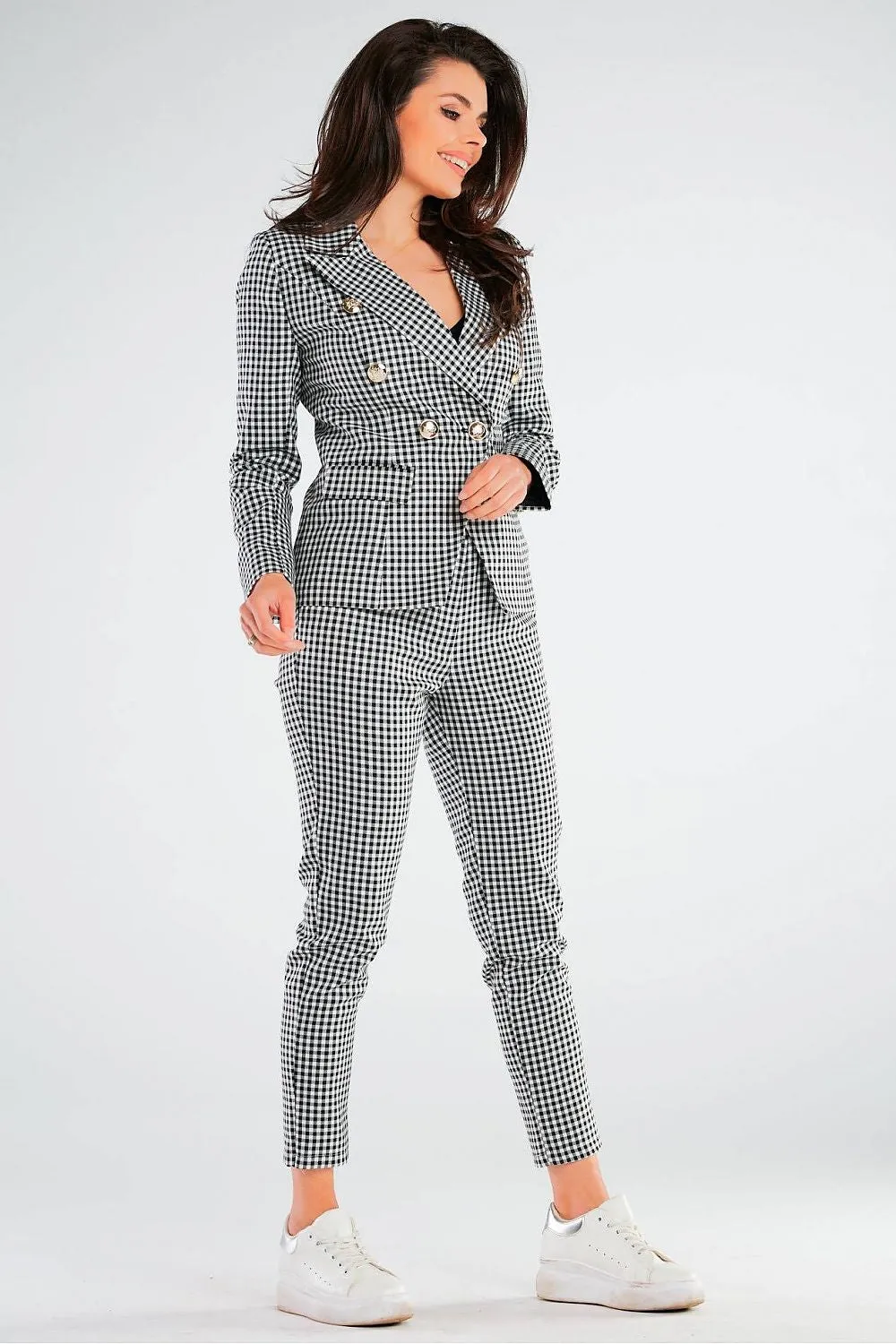 Elegant Fitted Front-Pocket Trousers