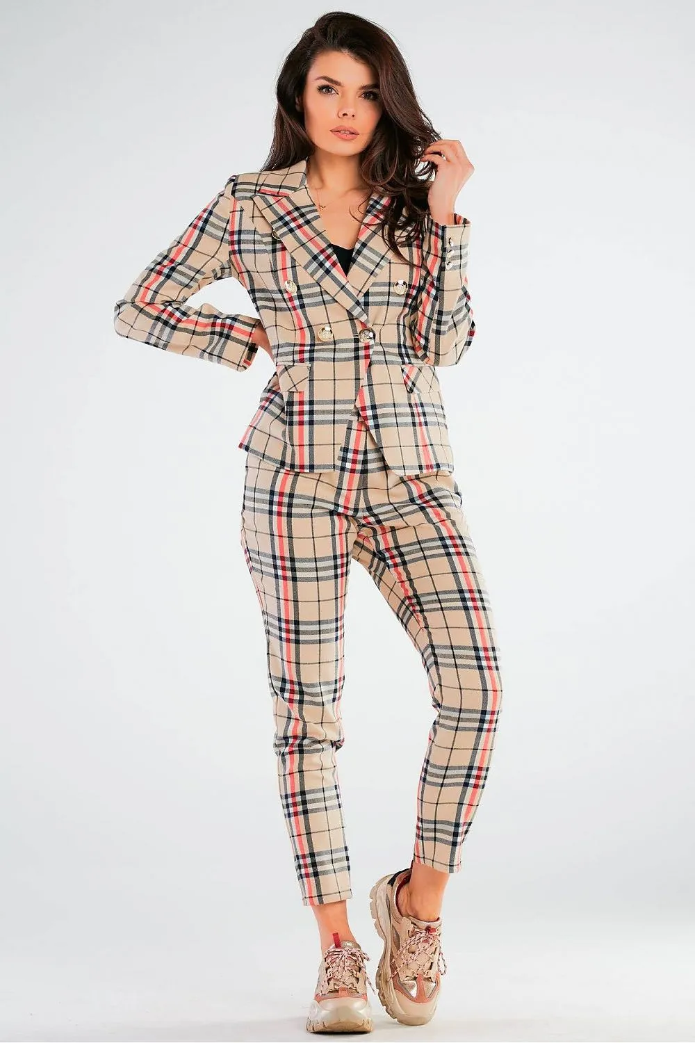 Elegant Fitted Front-Pocket Trousers