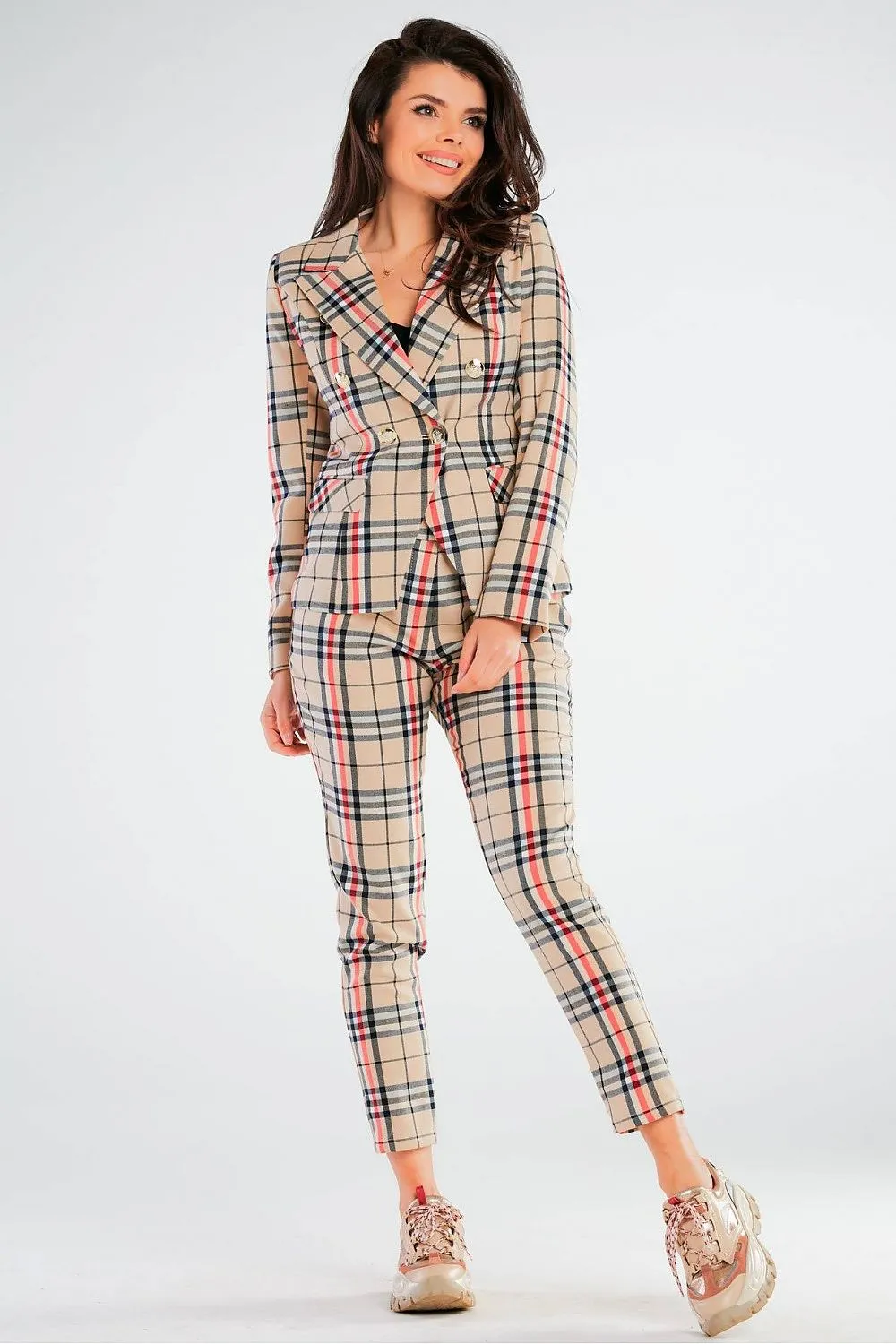 Elegant Fitted Front-Pocket Trousers