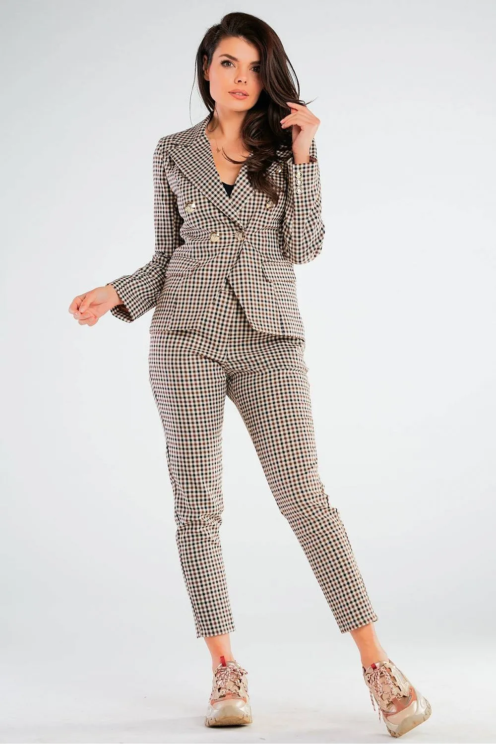 Elegant Fitted Front-Pocket Trousers