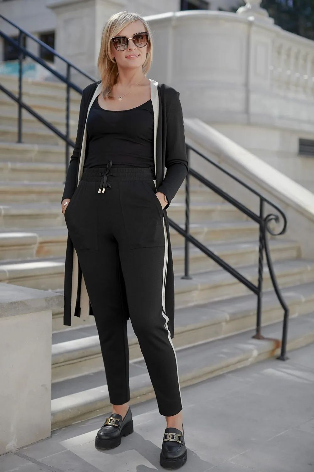 Elegant High-Waisted Relaxed Set
