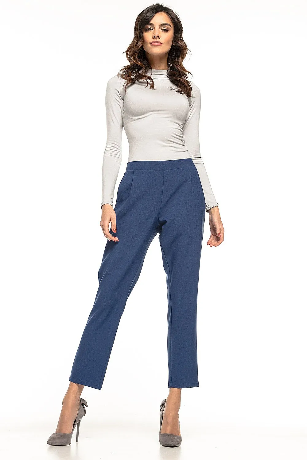 Elegant Pleated Cigarette Trousers