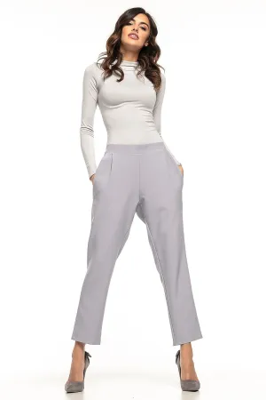Elegant Pleated Cigarette Trousers