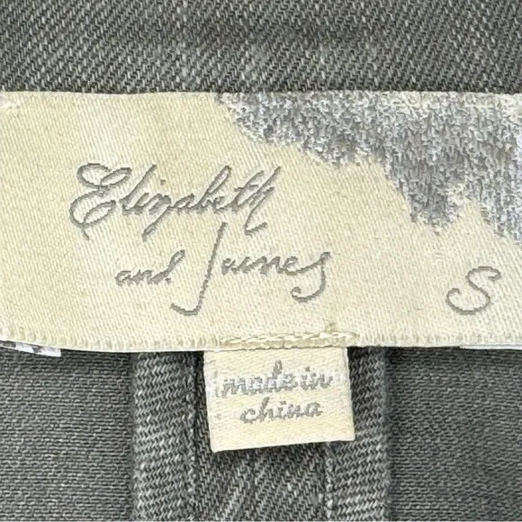 Elizabeth &amp; James Women's Olive Green Military Vest - Effortless Style